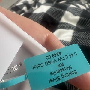 Sterling Silver Moissanite Ring